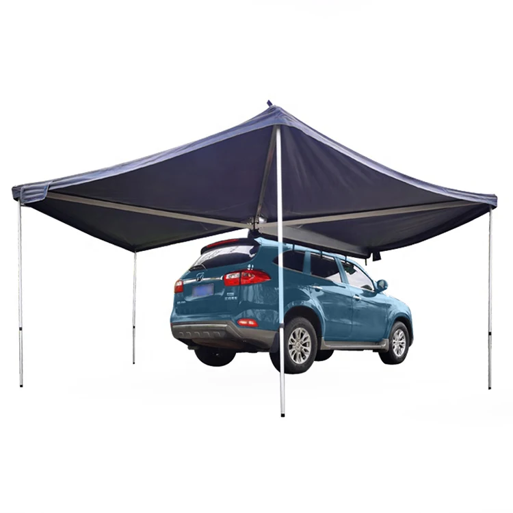 

SUV large coverage Foxwing 270 degree car side awning with Extension fan side batwing awning for outdoor camping 270 awning