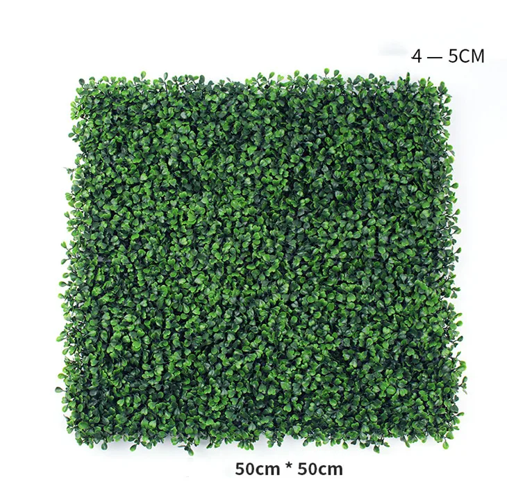 

Outdoor and Indoor Artificial Boxwood Hedge Mat Foliage Artificial Green Wall For Garden Fence Use