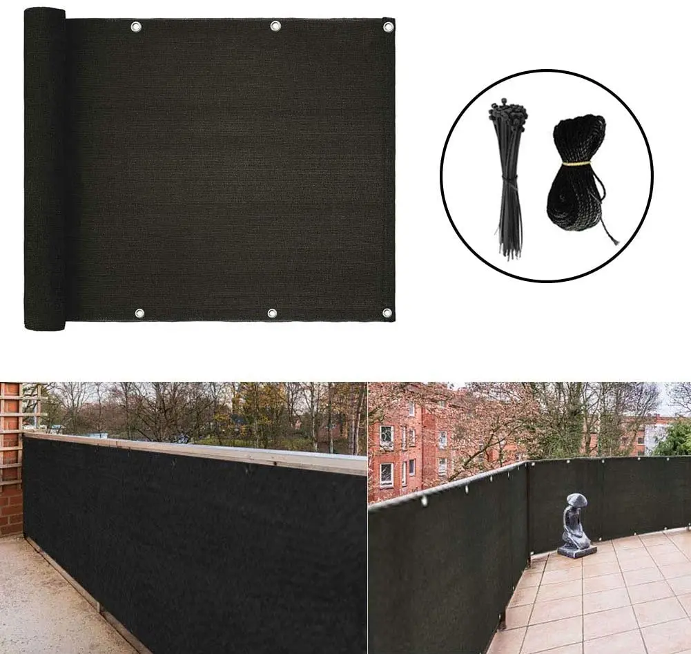 

Residential Commercial Privacy Deck Fence Screen Weather Resistant Outdoor Protection Fencing Net for Balcony, Green.blue.black.any color