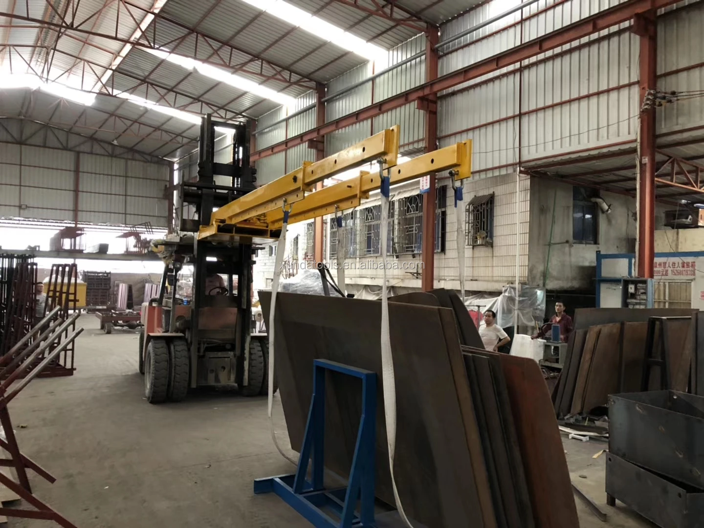 Bundle Slabs Loading & Unloading Double Telescopic Forklift Boom - Buy ...