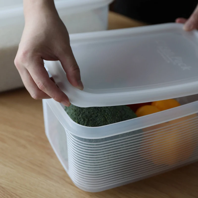 

Multi-function vegetable fruit storage box plastic food storage container fridge storage organiser, Transparent
