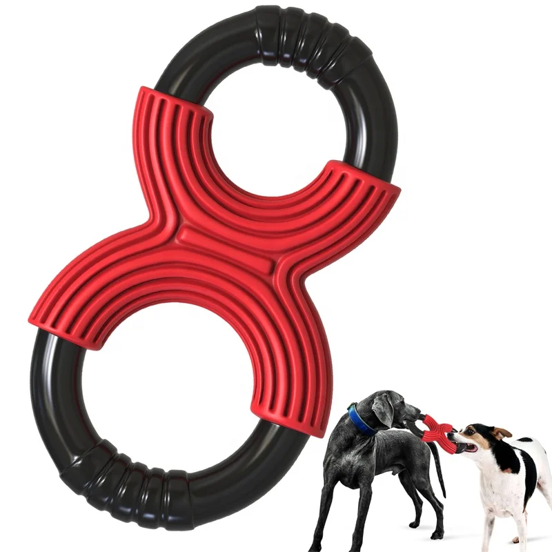 

New Product Dog Toy In Stock Natural Rubber Food Flavor Dog Play Durable Indestructible Chewing Dog Pet Toys, Customize available