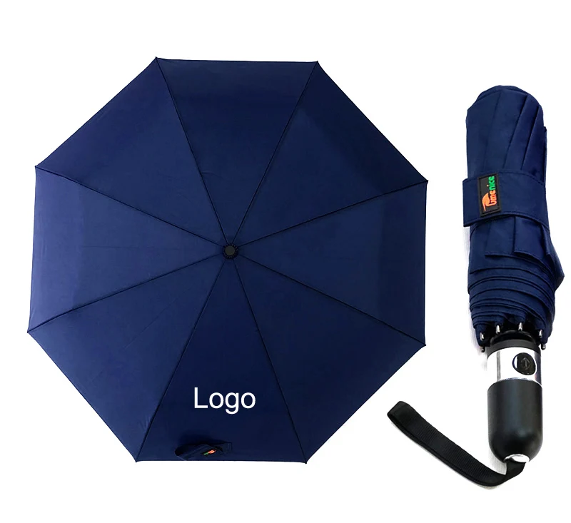 

Gift Travel Custom Logo Available Windproof Folds Rain Automatic Umbrella
