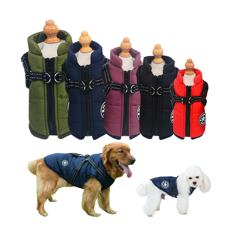 

Oem/odm Wholesale Custom Waterproof Pet Dog Winter Jacket Luxury Small And Large Dog Clothes 2021