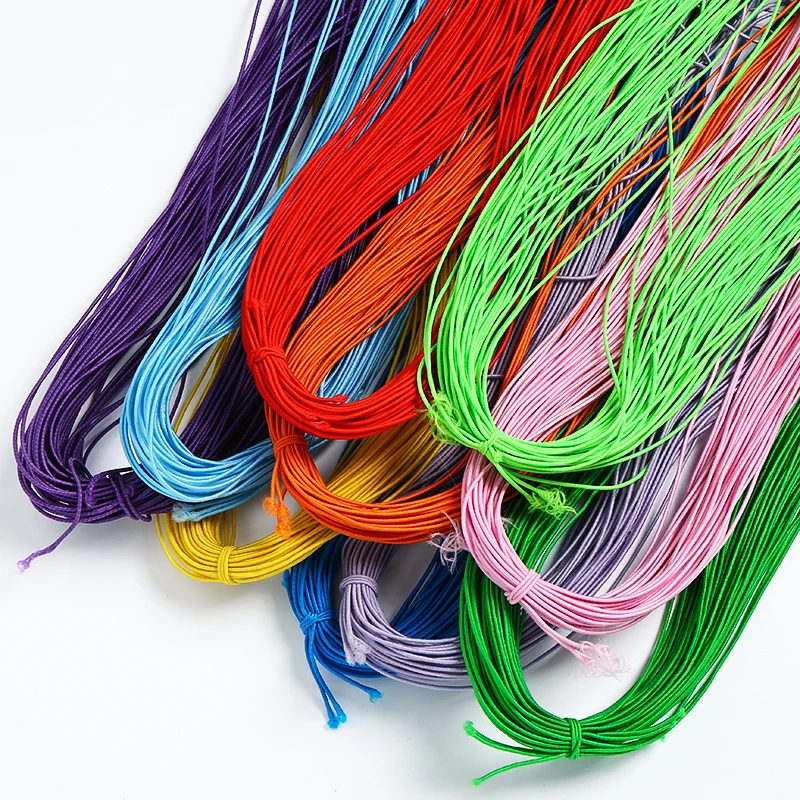 

Wholesale Round Colorful Elastic Cord DIY Jewelry Accessories Findings Components Elastic Cords, Picture