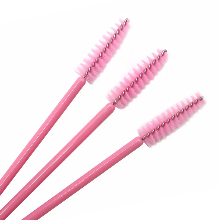

Pink color colorful blister eyelash extension brush