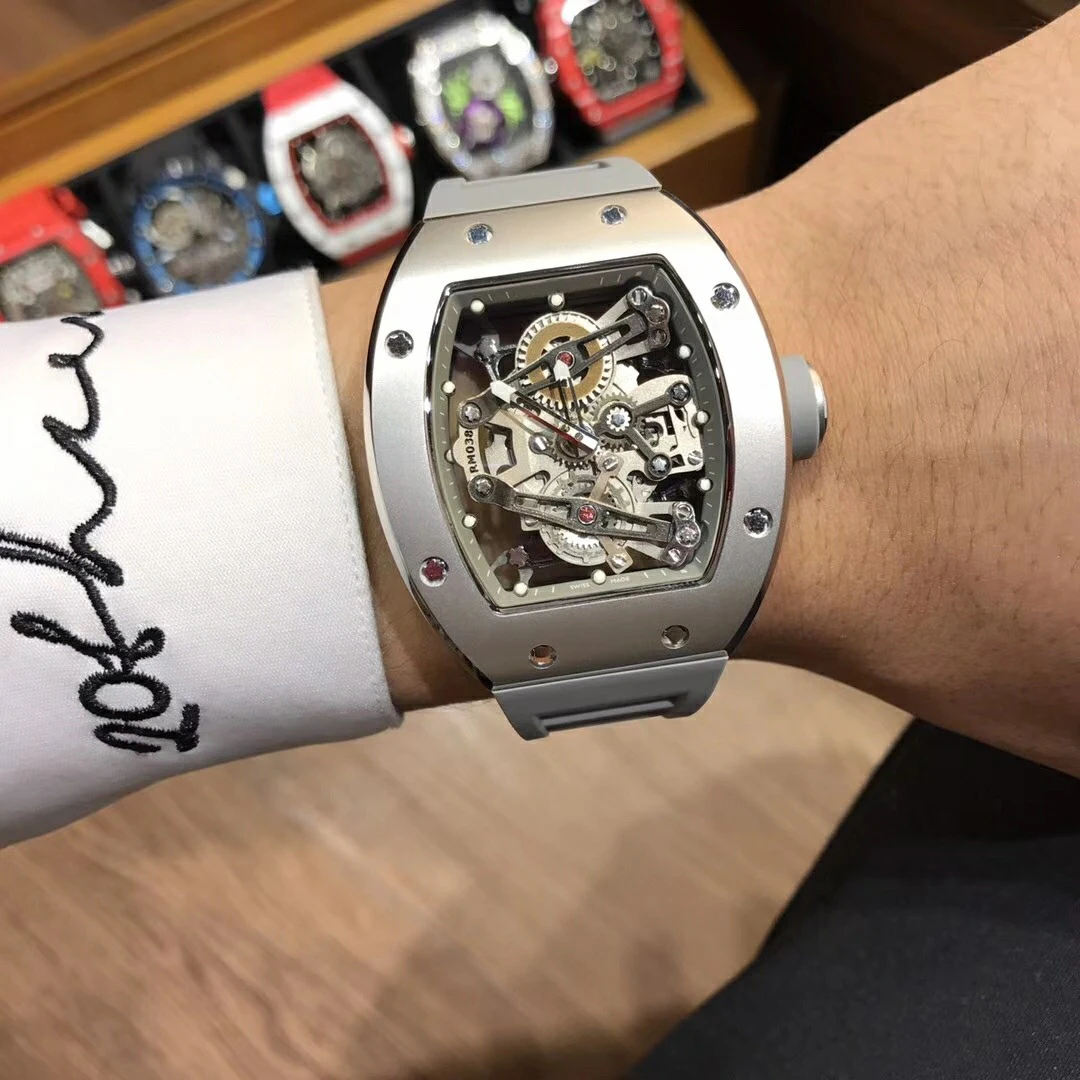 

RM038 Blu-ray anti-glare glass visible Japan movement automatic mechanical watch