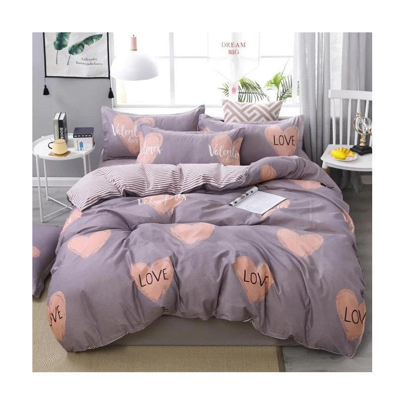 

Best-selling Luxury Comforter 100% Cotton Duvet Cover Home 4 Pieces Bed Sheet Set Quality Bedding Set with 2Pcs Pillow Case