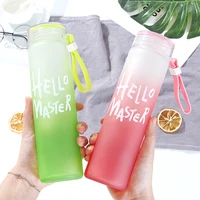 

Custom Wholesale Eco-Friendly Portable Frosted Glass Water Bottle