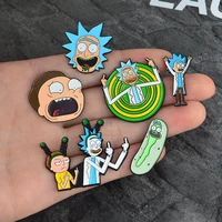 

Rick and Morty Classic Cartoon icons Style Enamel pin Badge Buttons Brooch Anime Lovers Shirt Denim lapel pin