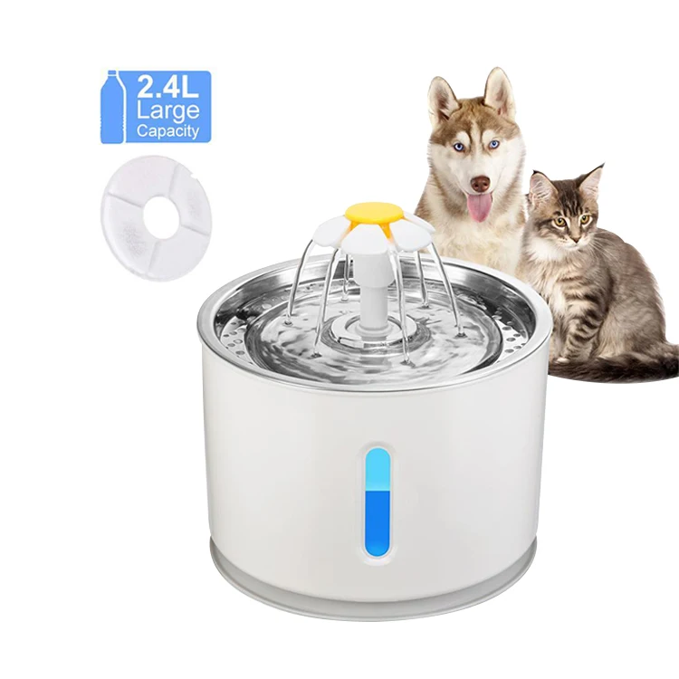 

dropshipping 2.4L Automatic Cat Water Fountain For Pets Water Drinking Bowl Cat Feeder Drink Cup pets Water Bottles