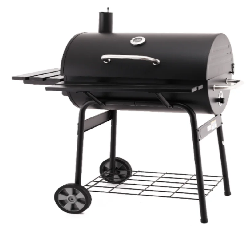 

European and American charcoal bbq villa courtyard outdoor camping 5 human habitation smoked bbq grill large oil b, Blalck