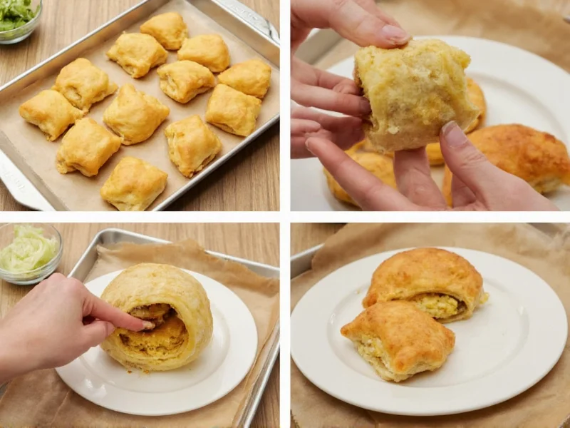 Homemade hot pockets filling technique
