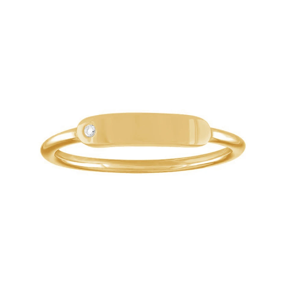 

wholesale 18k gold plated jewelry minimalist ring 925 sterling silver initial the twiggy skinny signet ring customized