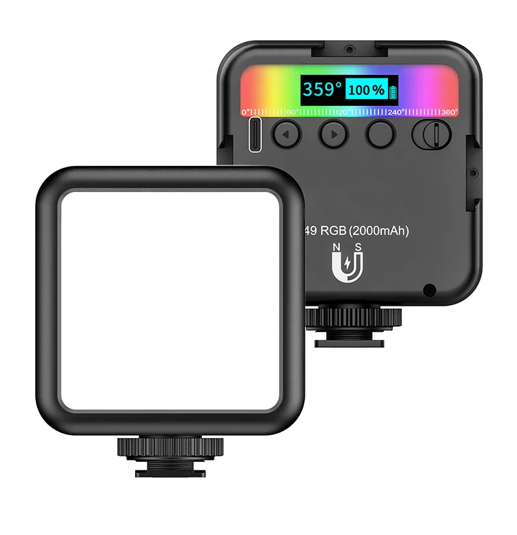 

Simon Tech Rechargeable 49 RGB LED light Video Light Portable Mini Photo Studio Light