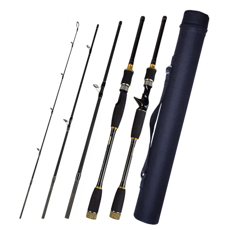 

M power best cana peche carbon fibre salt water casting 3 section 1.8m fishing rod