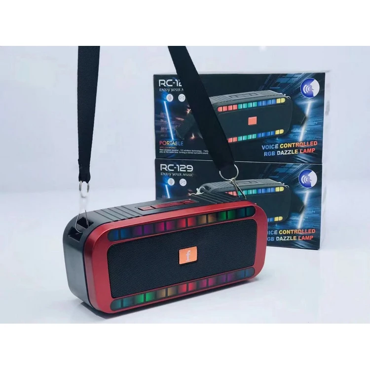 

RC-129 New Parlantes Speaker Mini Plastic Speaker With Colorful Lights