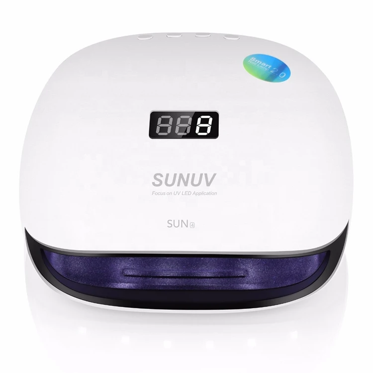 

Hot amazone New arrival Sun 4 nail dryer Removable Base uv lamp rechargeable 48w UV LED nail lamp for nail gel curing, White