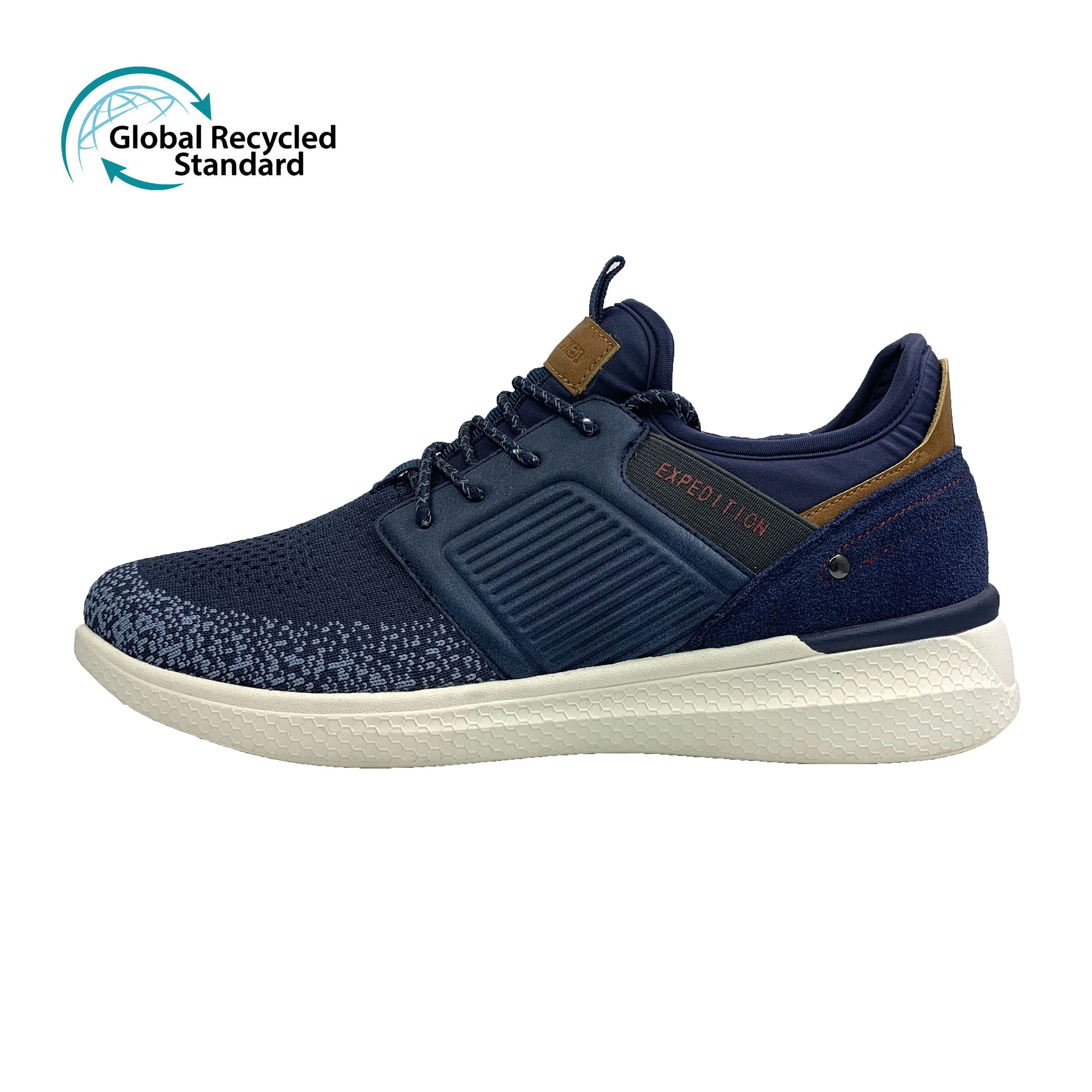 

Durable casual custom shoes men comfort shoes for man, White/navy