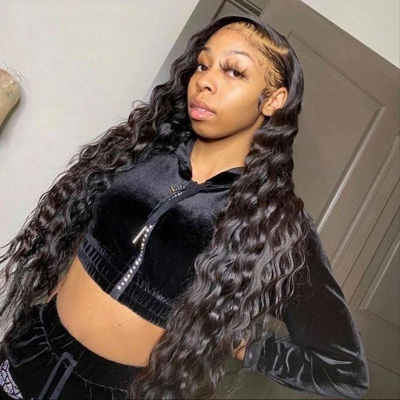 

WIGMY Losse Deep Lace Closure Wigs Human Hair For Black Women Pre Plucked Brazilian loose wave LaceFront Wig