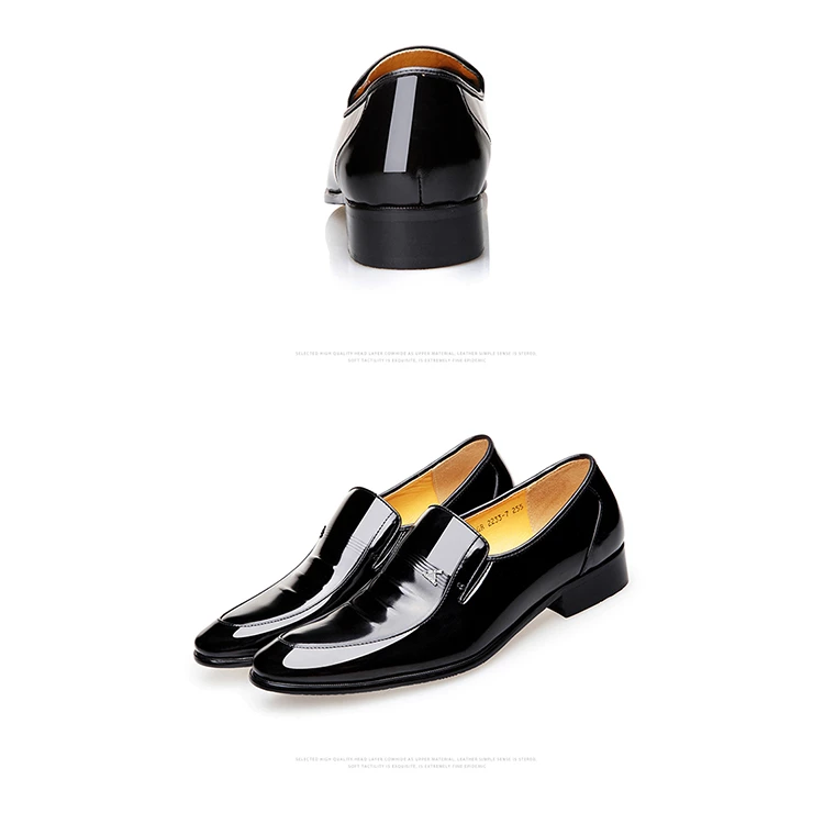 Exquisite workmanship business mens flat soft sole leather dress shoes