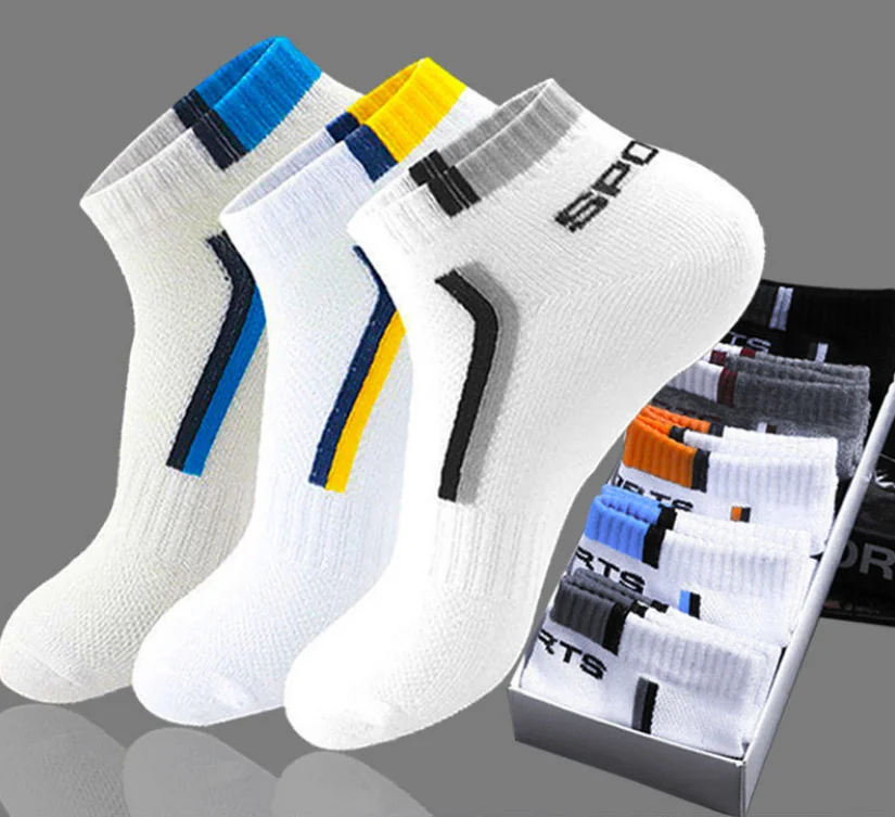 

Wholesale New running men's sports socks night market stalls boat mesh casual sports socks wholesale, Picture