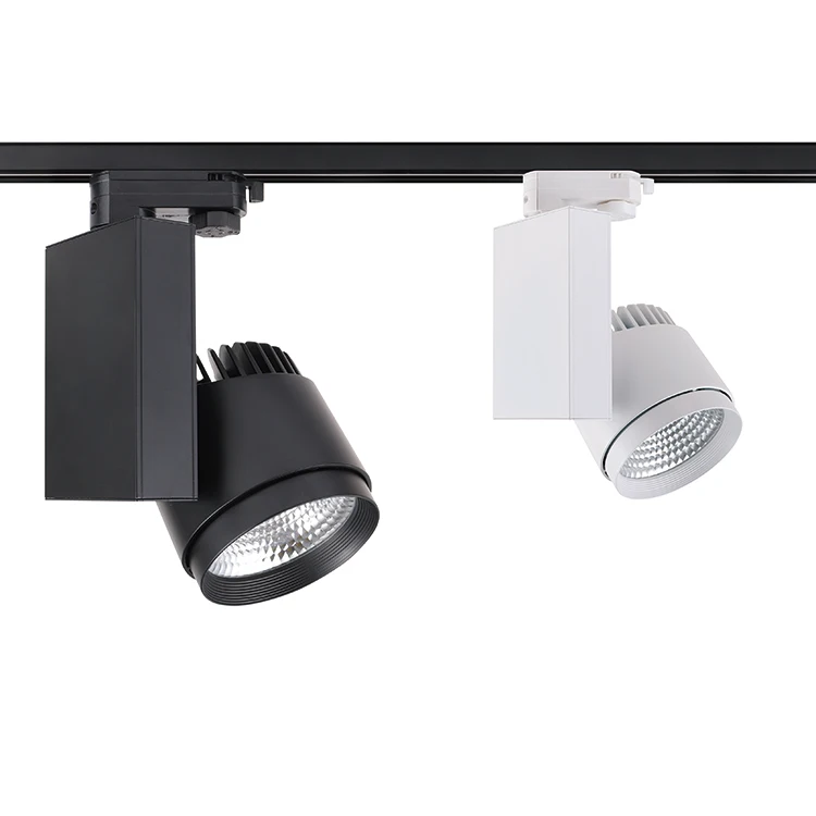 China Manufacturer Aluminium Cob 40w Focus Embedded Commercial Led Track Light