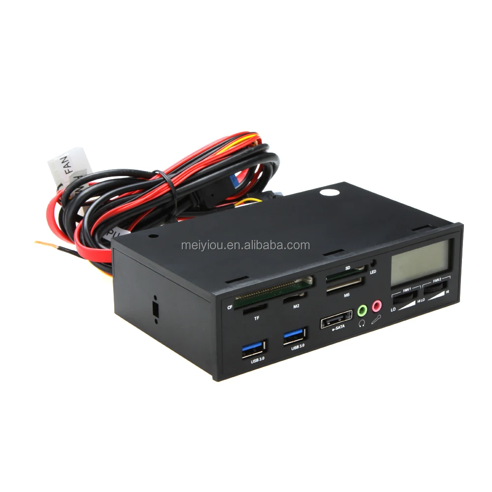 5.25 USB 3.0 High Speed Media Dashboard Front Panel PC Multi Card Reader 