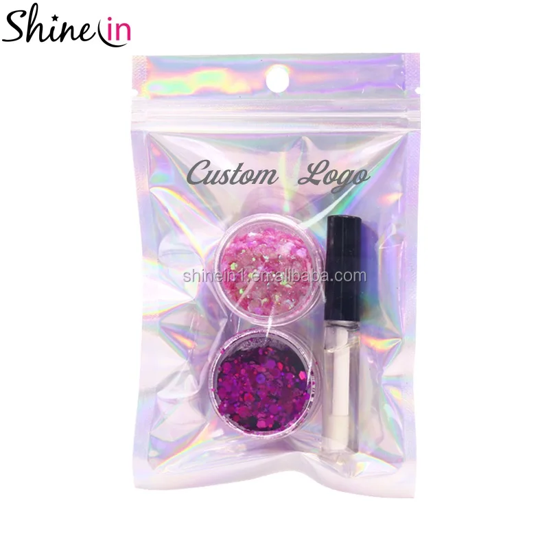 

Shinein Popular No Toxic Makeup Hair Body Face Glitter Pink Color Chunky Holographic Glitter Festival Body Glitter Cosmetic, You can choose from our color cards