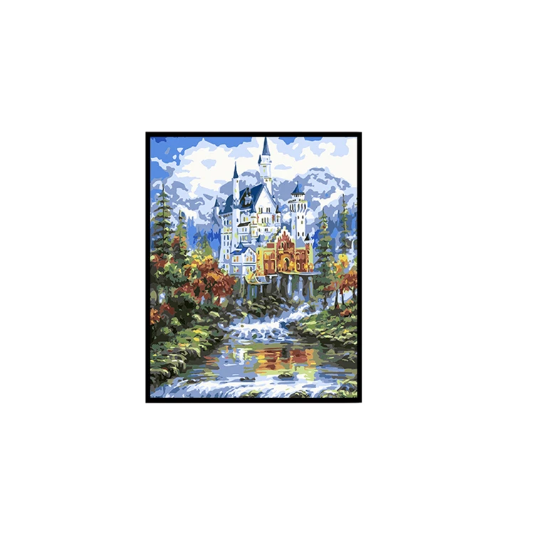 

High Quality Cheap Diy Oil Landscape Painting For Living Room Decoration