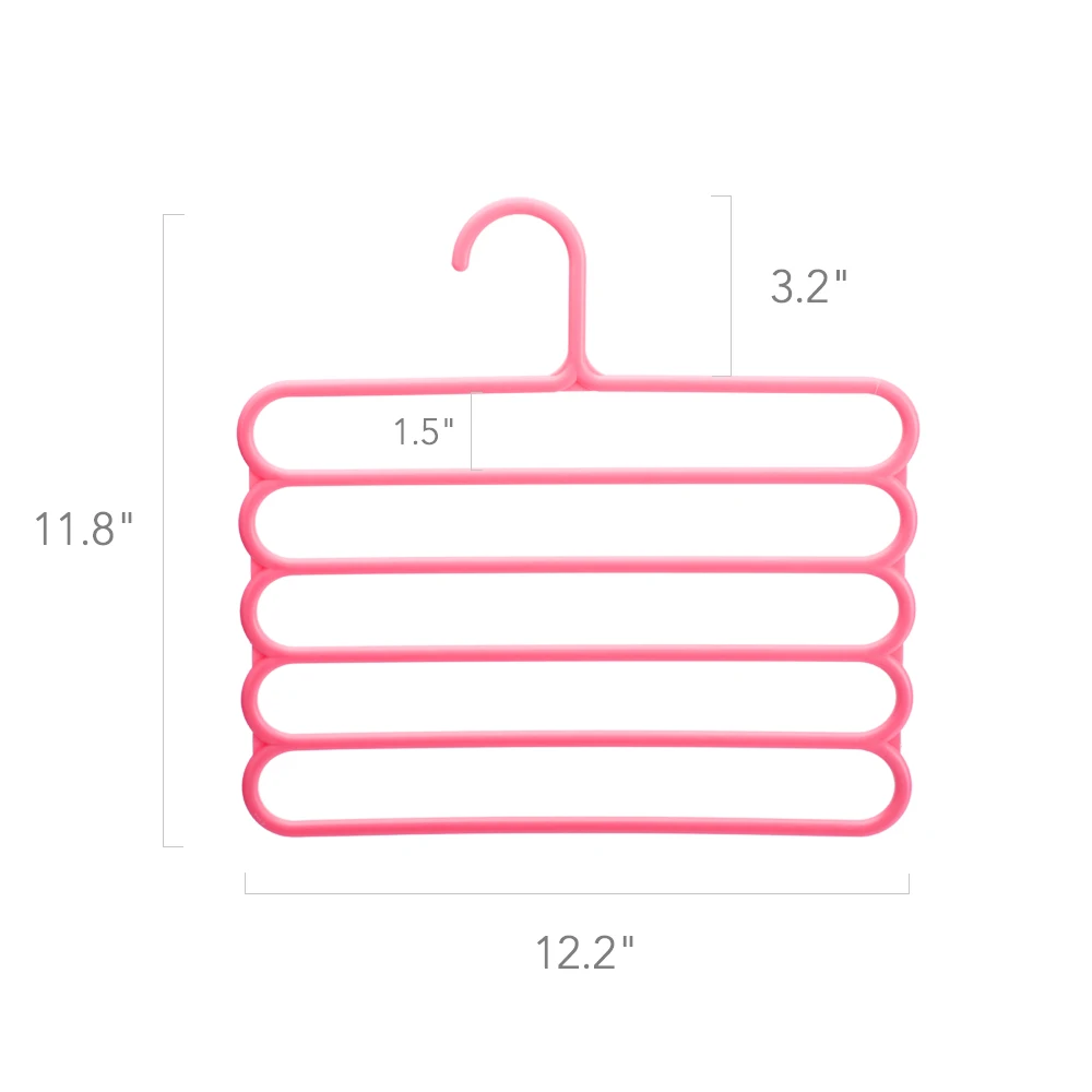 PPT Thick Plastic Hangers 5 Layers Multi Layer Clothes Hanger