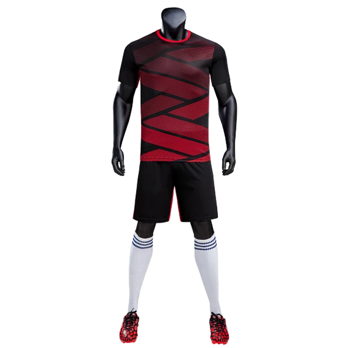 

Low moq latest season football jersey set custom breathable soccer kit team sublimation design, Custom color