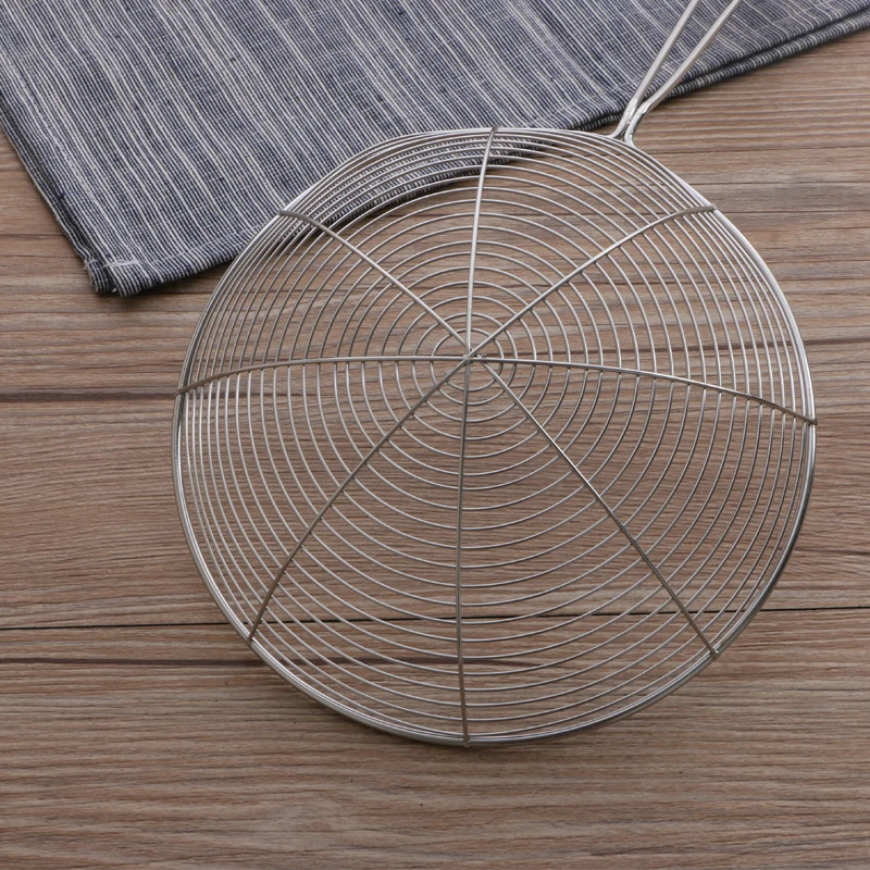 
Hot Sale Noodle Strainer Fine Mesh Stainless Steel Wire Mesh Skimmer Kitchen Strainer 