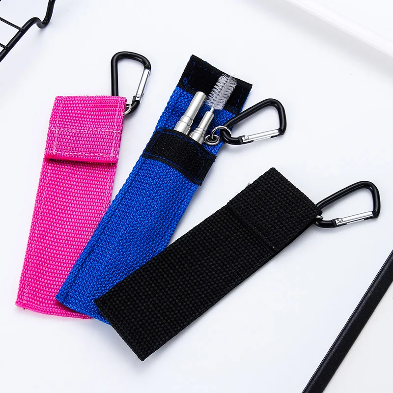 
Collapsible Metal Reusable Portable Stainless Steel Straws with Box 