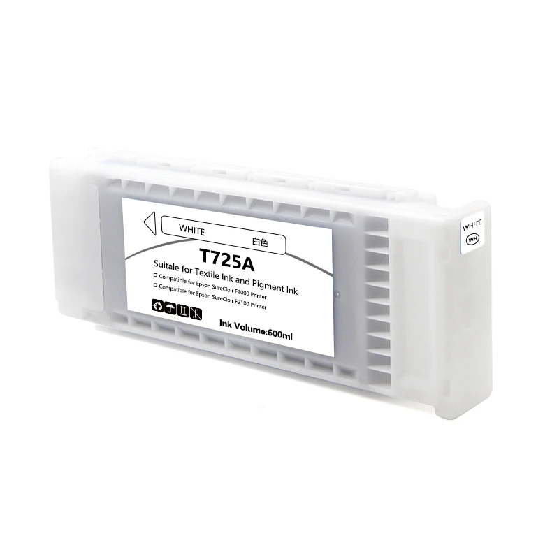 Kartrid Tinta DTG Kompatibel Ocbestjet T7251-T7254 T725A untuk Printer Epson Surecolor F2000