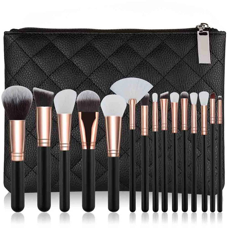 

2021 Cosmetic Professional Black Makeup Brushes Set Manufacture