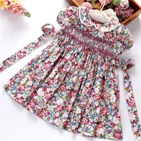 

girls summer dress flower kids clothing smocked hand handmade christmas children clothes boutiques wholesale beautiful 3166553