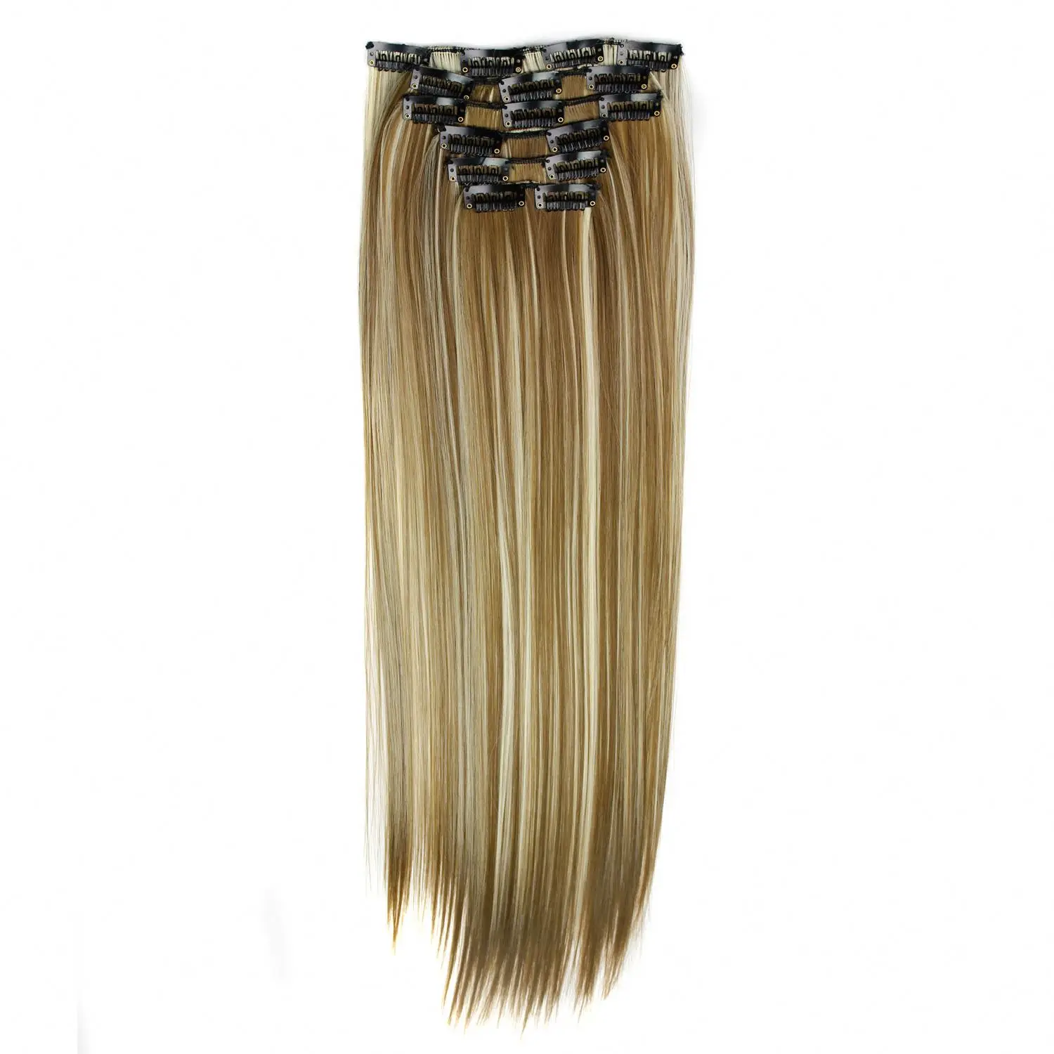 

Wholesale High Quality Clip In Afro Kinky Straight Synthetic Hair Extension