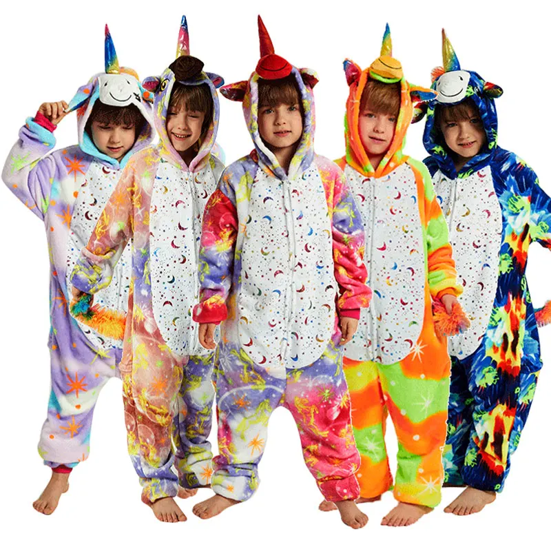 

franela pijama de unicornio kids animals party costume cosplay tematica family Christmas onesie navidad Pijama Kigurumi(TM)