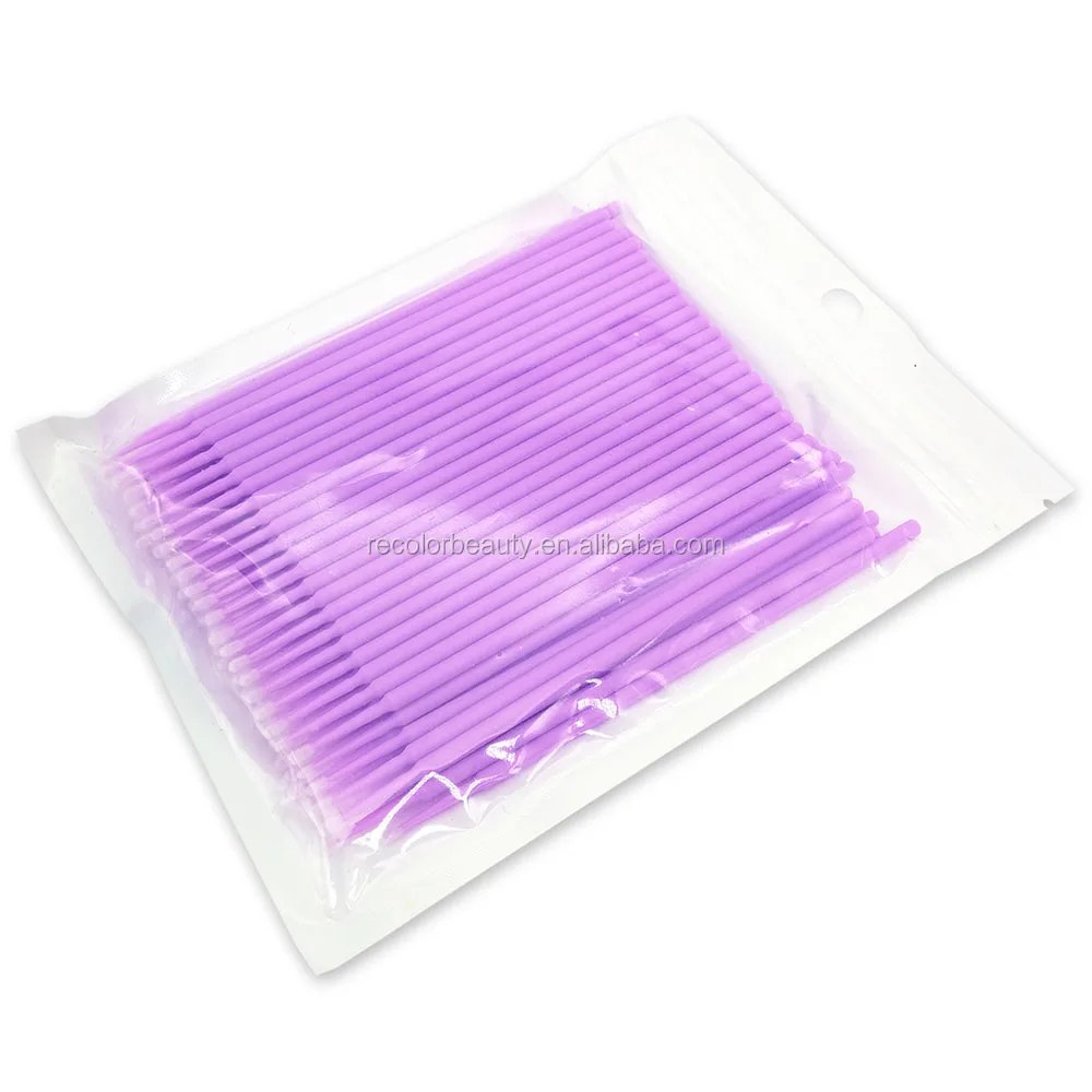 

Micro Brush Disposable Microbrush Applicators Eyelash Extensions Remove False Eyelashes Cotton Swab