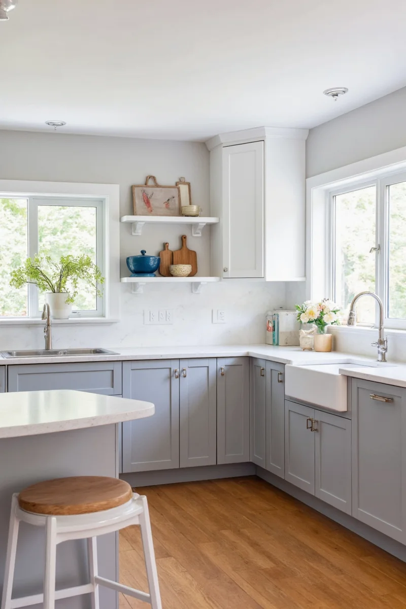 Kitchen lighting diagram showing placement of different light sources