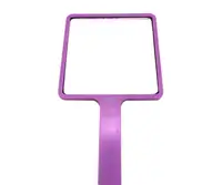 

4colors Plastic Square Single-sided Hand Makeup Mirror Customize LOGO