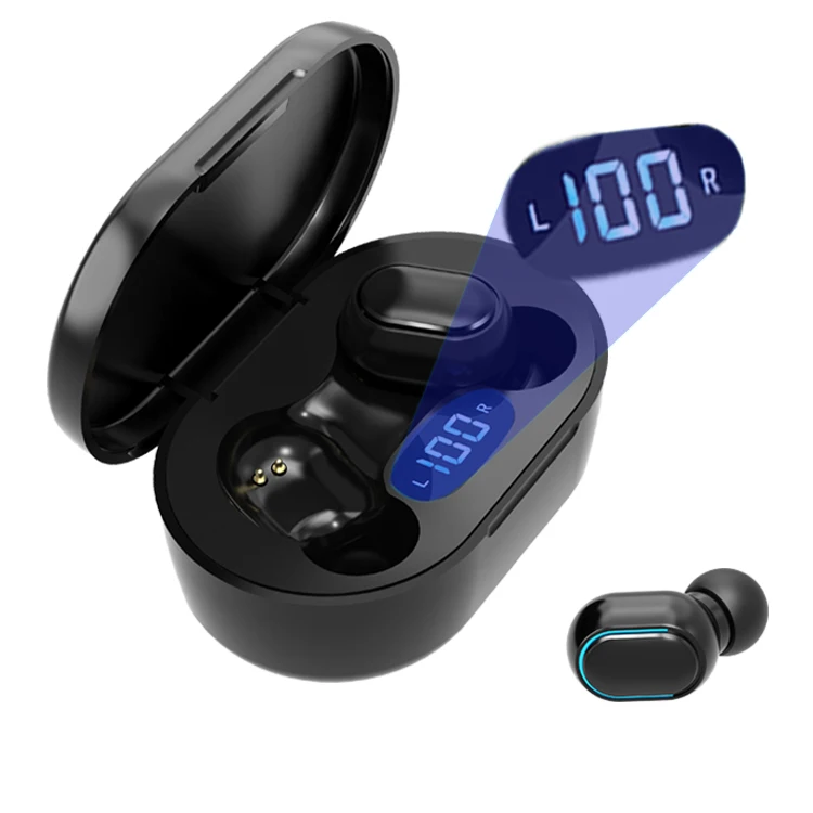 

E7S Sports In-ear Earphones Waterproof True Wireless Earbuds Noise Cancelling Headset Tws Headphones, Black