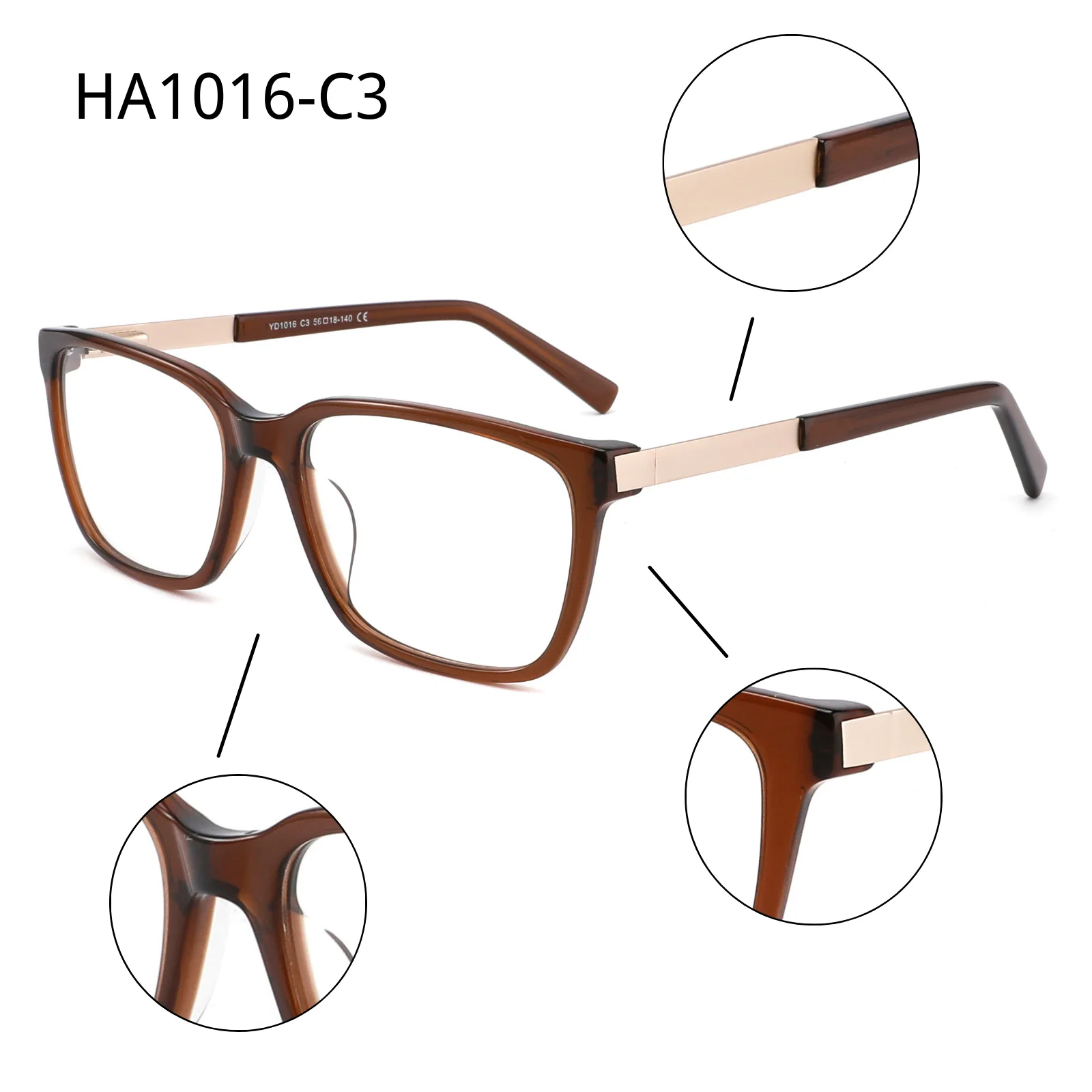 

VIFF HA1017 Eyeglasses Fashion Opticals Woman Glasses High Quality Preminum Optical Frame Mazzucchelli Acetate Sunglasses