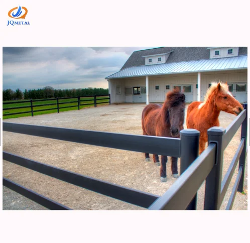 

Hot sale 2 Rail Horse Fence, White,black,grey,blue,brown,yellow,etc