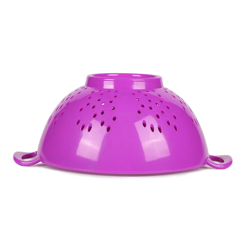 

Factory Direct Sale Purple Colander Plastic Mesh Basket Strainer For Home Kitchen, Purple;custom color