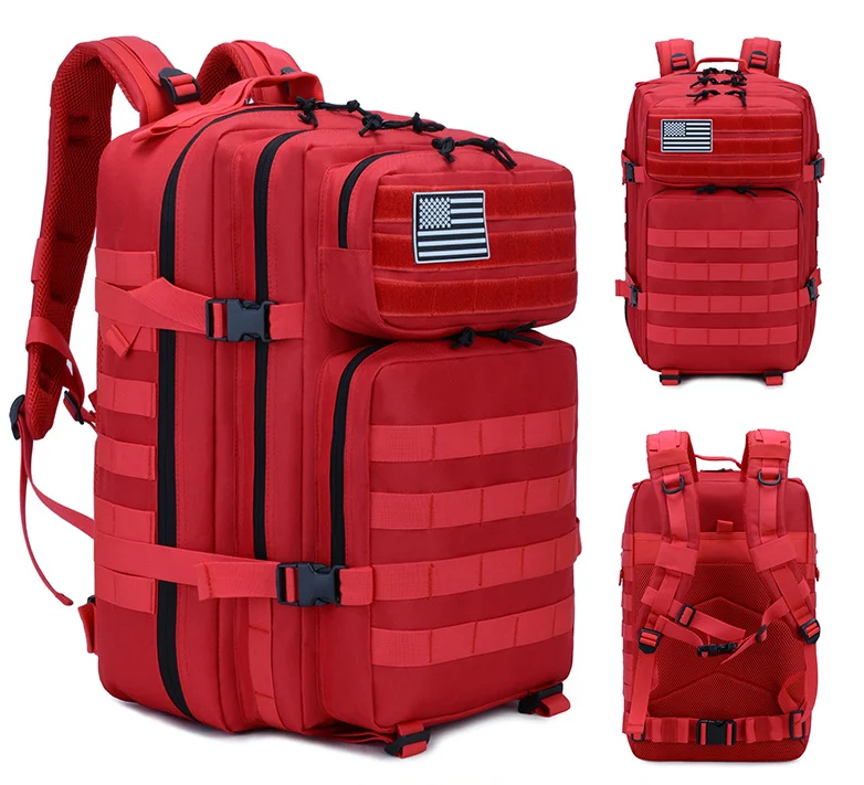 

Outdoor Travel Climbing Hiking Hunting Army 45L Waterproof Custom Rucksack Military Tactical Backpack Bag