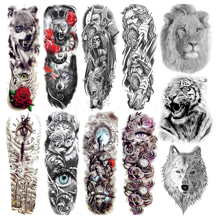 

Wholesale Custom Temporary Tattoo Sticker Buy 3d Semi Permanent Body Tatoo Sticker Fake Printer Tatuaje Temporal Paper For Men, Colorful or customized