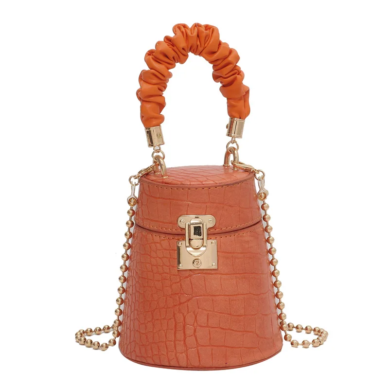 

mini female 2020 new trend fashion messenger bag single shoulder Cylinder bags bucket handbags for women