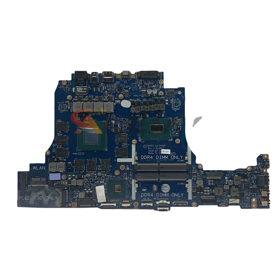 

For Dell Alienware 15 R5 17 R5 Laptop Motherboard CN-0D3R1D 0D3R1D D3R1D DDR51 LA-F551P W/ SR3YY I7-8750H GTX1070 8G 100% fully